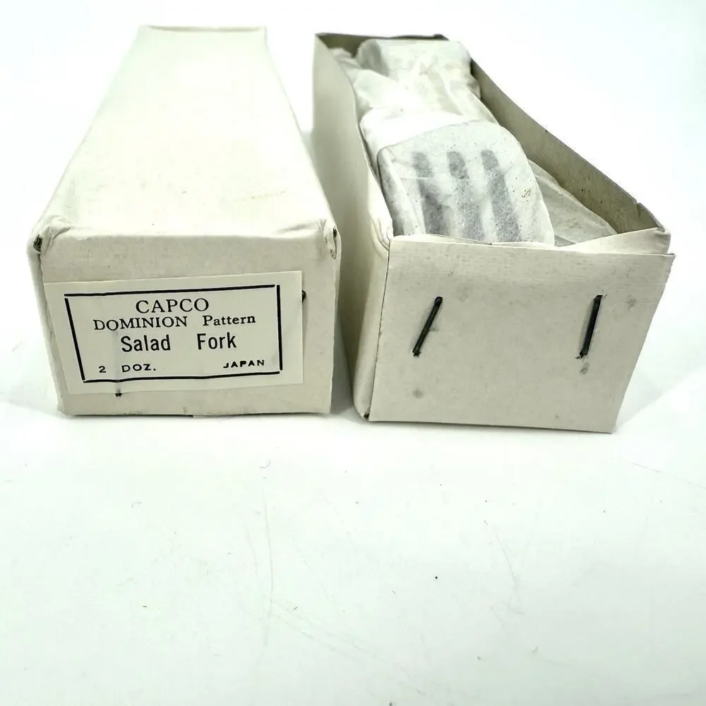 CAPCO DOMINION Set of 24 Salad Forks 6 Inch Japan NOS Vintage 1954 Stainless